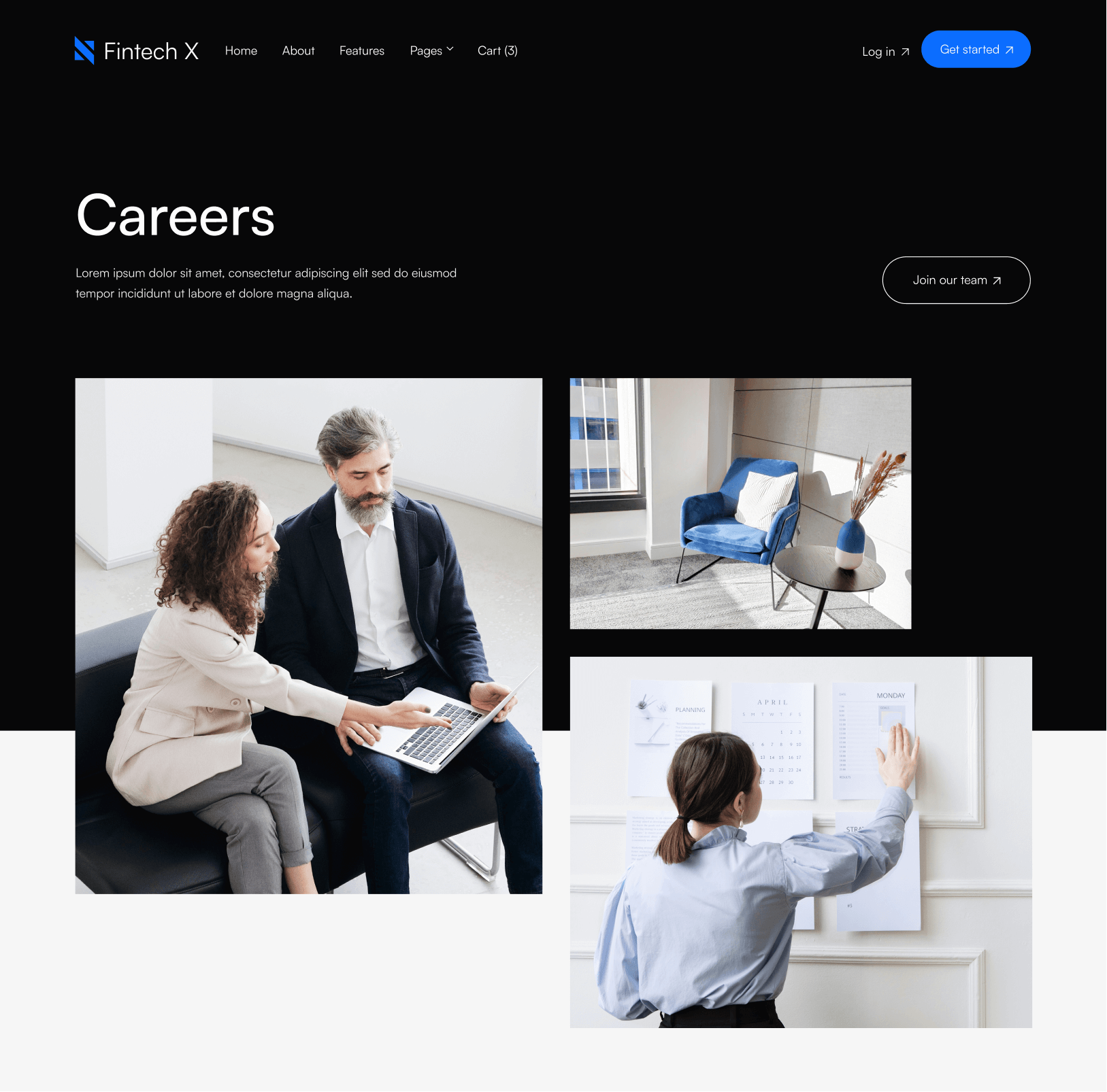 Careers - Fintech X Webflow Template